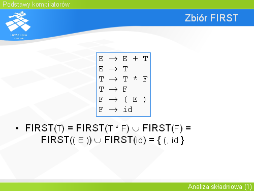 Zbiór FIRST(3)
