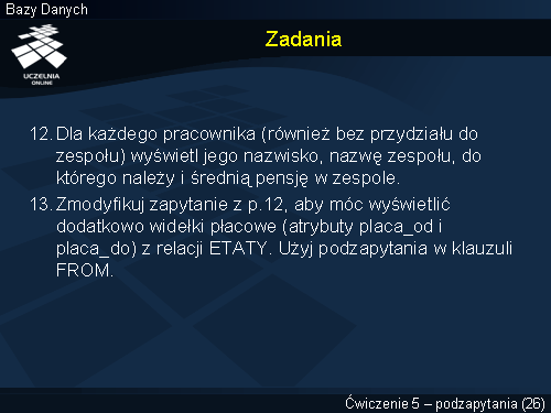 Zadania