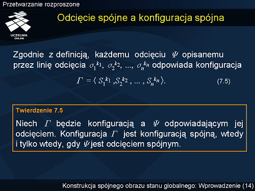 Odcięcie spójne a konfiguracja spójna