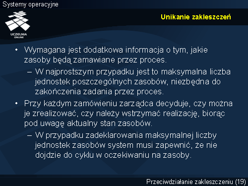 Unikanie zakleszczeń