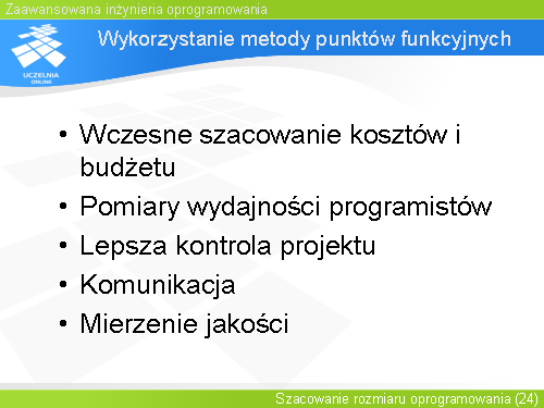 Wykorzystanie metody punktów funkcyjnych