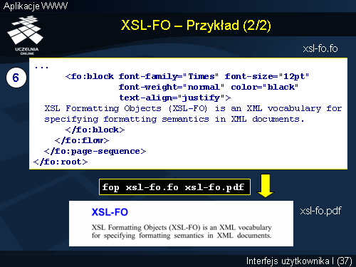 XSL-FO – Przykład (2/2)