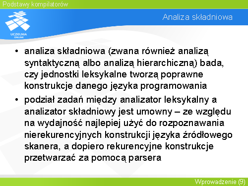 Analiza składniowa
