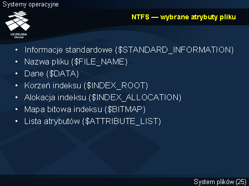 NTFS — wybrane atrybuty pliku