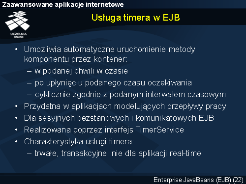 Usługa timera w EJB
