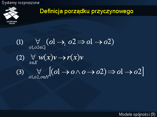 Definicja porządku przyczynowego