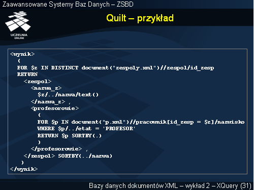 Quilt – przykład