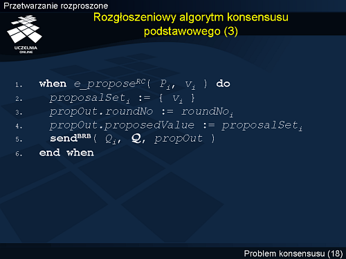 Rozgłoszeniowy algorytm konsensusu podstawowego (3)