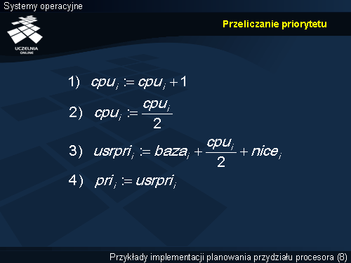 Przeliczanie priorytetu