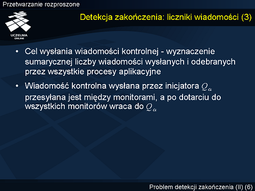 Detekcja zakończenia: liczniki wiadomości (3)