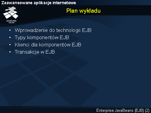 Plan wykładu