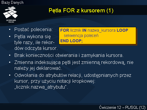 Pętla FOR z kursorem (1)