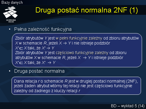 Druga postać normalna 2NF (1)