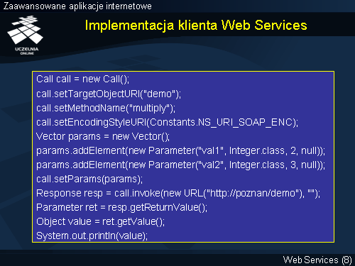 Implementacja klienta Web Services