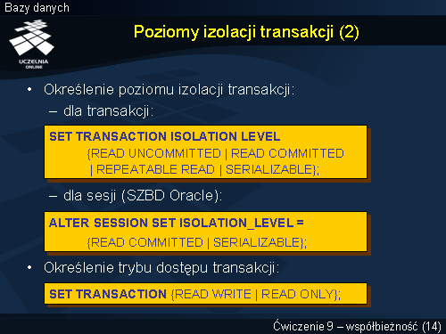 Poziomy izolacji transakcji (2)