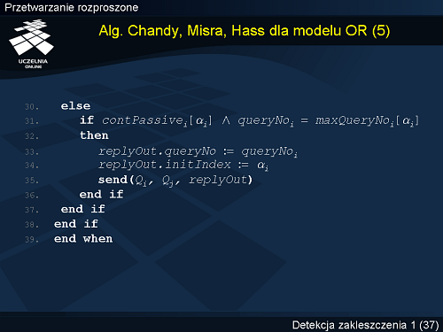 Algorytm Chandy, Misra, Hass dla modelu OR (5)