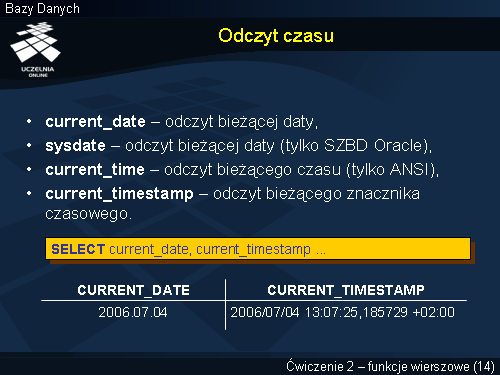 Odczyt czasu