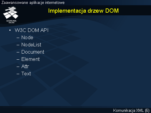Implementacja drzew DOM