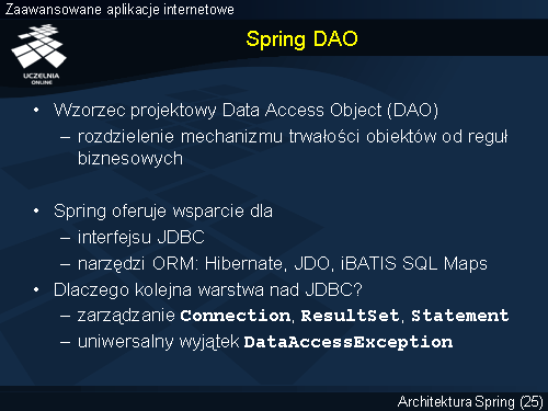 Spring DAO