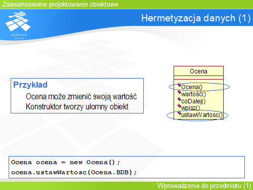 Hermetyzacja danych (1)