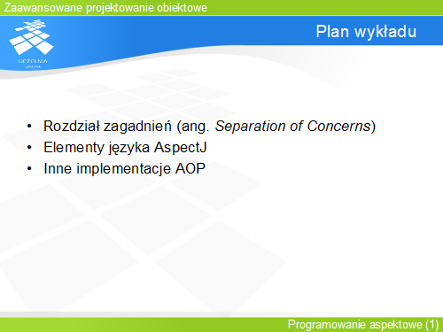 Plan wykładu