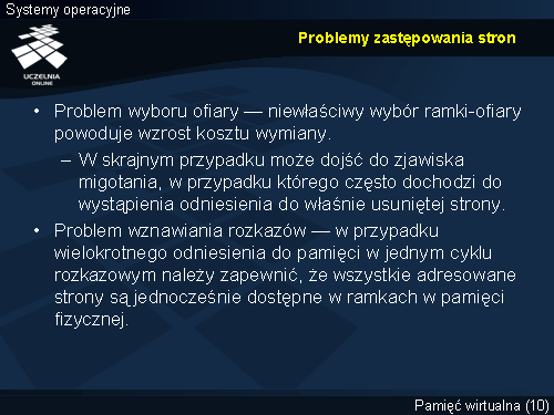 Problemy zastępowania stron