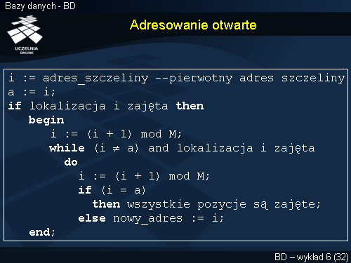 Adresowanie otwarte