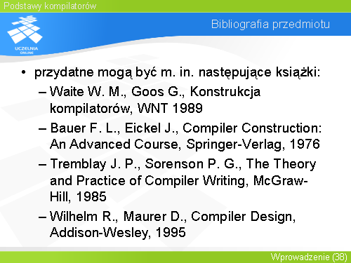 Bibliografia przedmiotu(1)