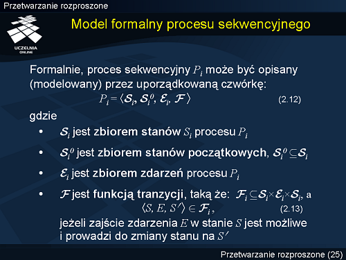 Model formalny procesu sekwencyjnego