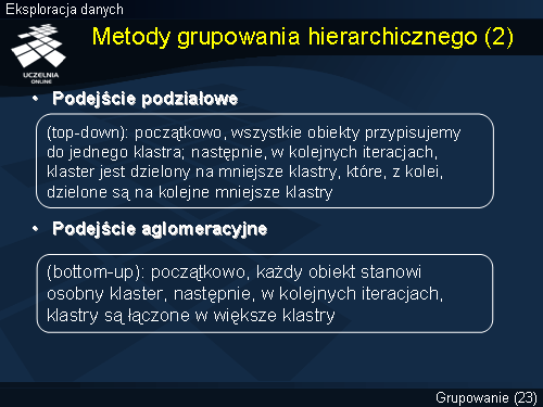 Metody grupowania hierarchicznego (2)