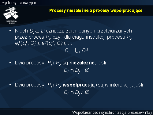 Procesy niezależne a procesy współpracujące
