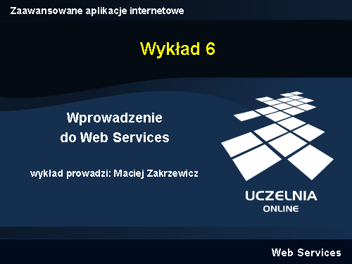 Zaawansowane aplikacje internetowe