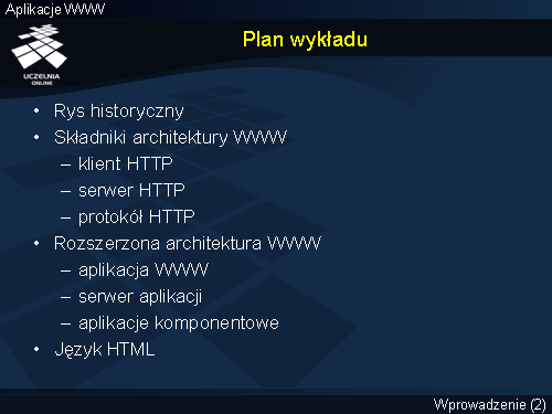 Plan wykładu