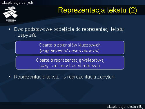 Reprezentacja tekstu (2)