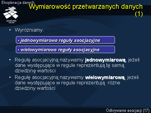 Wymiarowość przetwarzanych danych (1)
