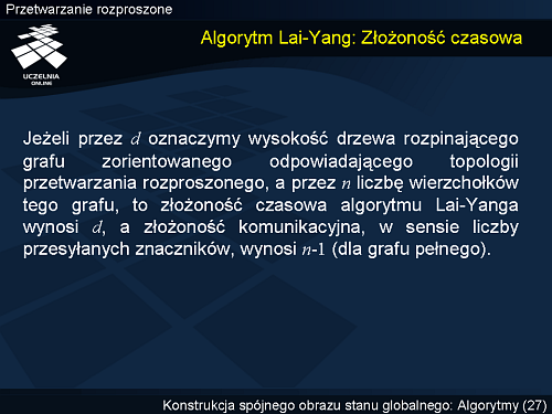 Algorytm Lai-Yang: Złożoność czasowa