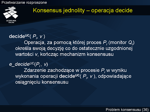Konsensus jednolity – operacja decide