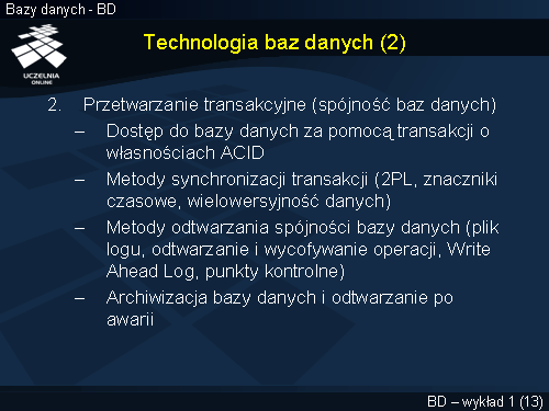 Technologia baz danych (2)