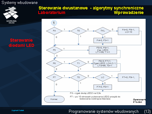 Sterowanie dwustanowe - algorytmy synchroniczne Laboratorium Wprowadzenie