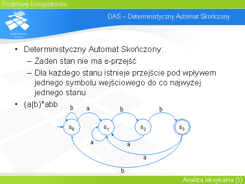 DAS – Deterministyczny Automat Skończony
