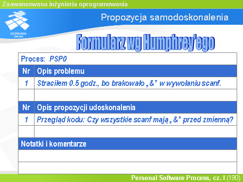 Propozycja samodoskonalenia