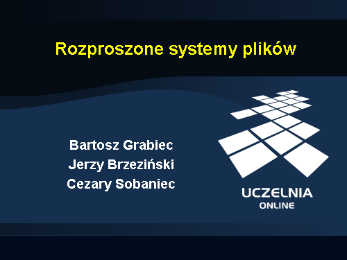 Rozproszone systemy plików