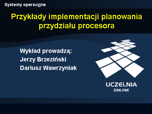 Systemy operacyjne