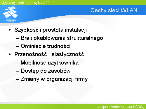 Cechy sieci WLAN