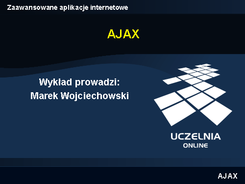Zaawansowane aplikacje internetowe