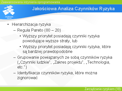 Jakościowa Analiza Czynników Ryzyka(3)
