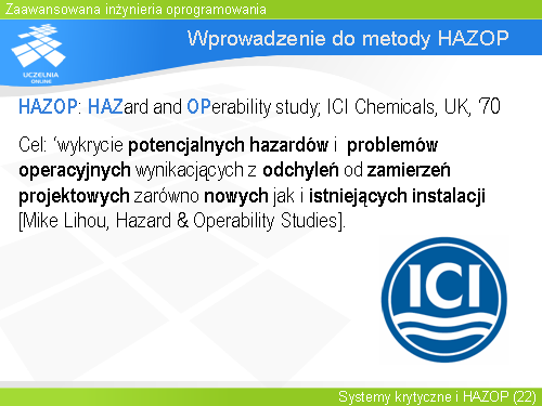 Wprowadzenie do metody HAZOP