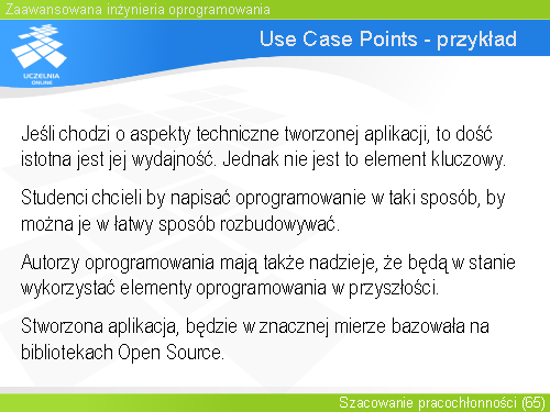 Use Case Points - przykład(7)