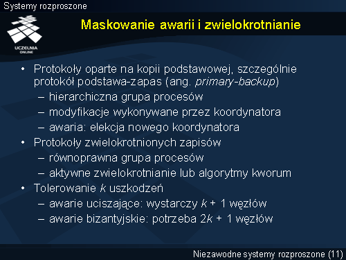 Maskowanie awarii i zwielokrotnianie