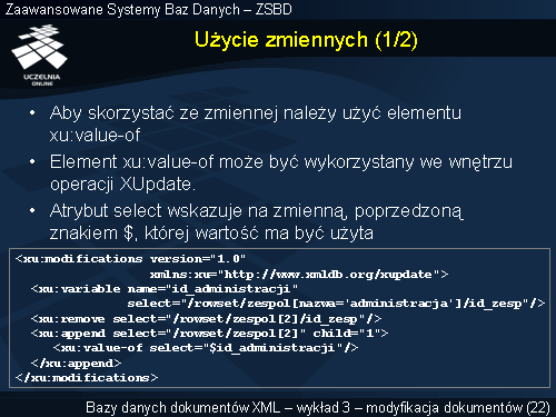 Użycie zmiennych (1/2)